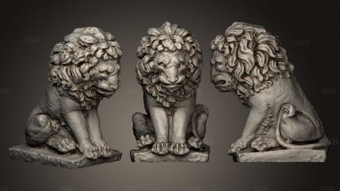 Lion Statue stl model for CNC